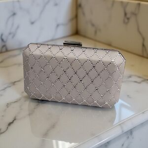 New Customer Return INC Silver Crossbody/clutch with studs